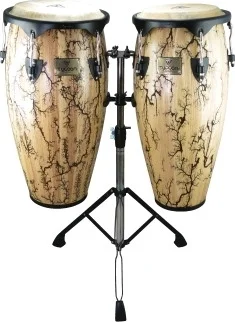 10 inch. & 11 inch. Supremo Select Series Congas - Willow Finish with Double Stand