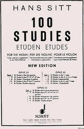 100 Studies, Op. 32 - Book 1 - 20 Studies in the First Position