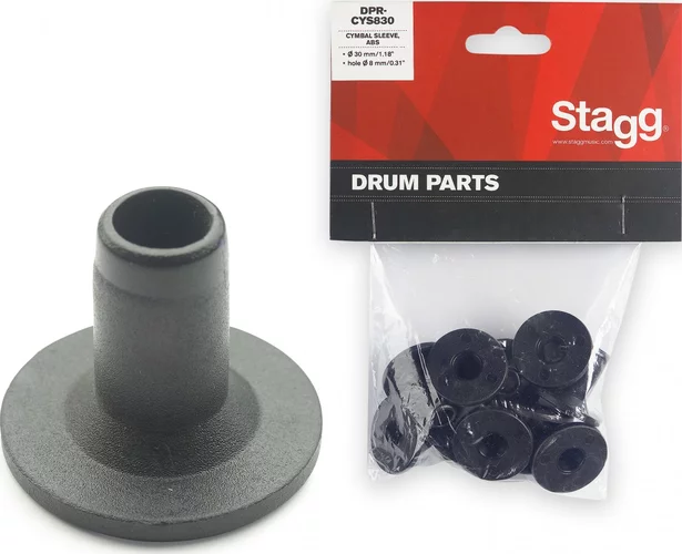 Pack of ten 8mm nylon cymbal supports.