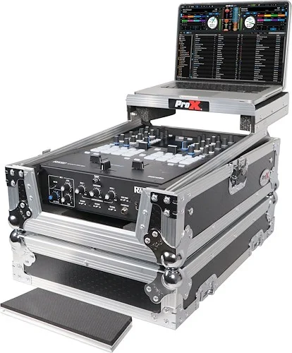 11" DJ Mixer Road Case W/Laptop Shelf for Rane Seventy-Two 72 and Rane Seventy