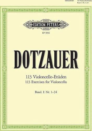 113 Exercises for Violoncello, Book 1<br>Nos. 1-34