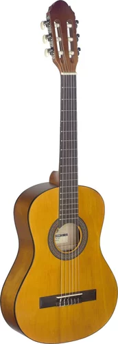 1/2 natural-coloured classical guitar with linden top
