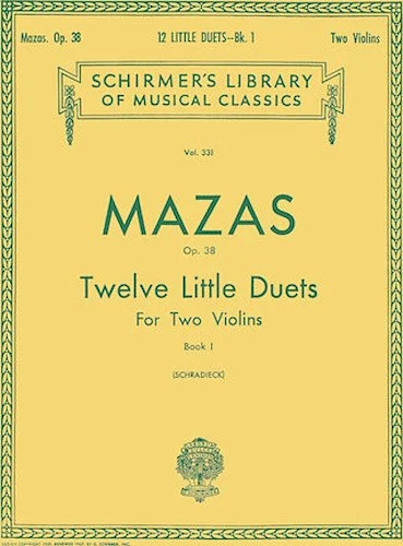 12 Little Duets, Op. 38 - Book 1