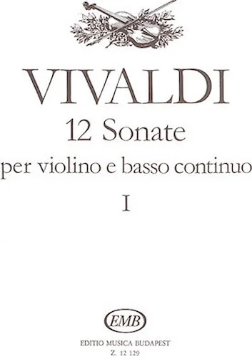 12 Sonatas for Violin and Basso Continuo - Volume 1