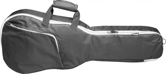 Basic series padded water repellent nylon bag for 1/2 folk, western or dreadnought guitar