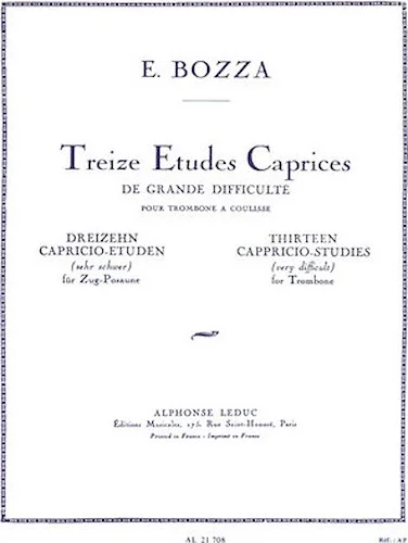 13 Capriccio Studies, For Trombone