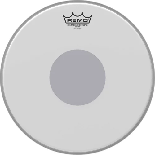 13" Control Sound tom/snare head with black dot on the bottom.
