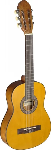 1/4 natural-coloured classical guitar with linden top Image