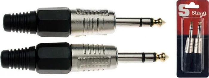 1/4" Professional Stereo Phone plug - 2 pcs