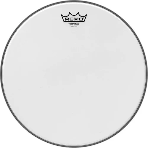 14" White Suede Ambassador Tom/ Snare/ Floortom head