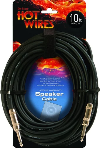 14AWG Speaker Cable (10', QTR-QTR)
