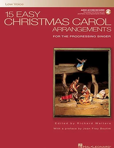 15 Easy Christmas Carol Arrangements - Low Voice - for the Progressing Singer