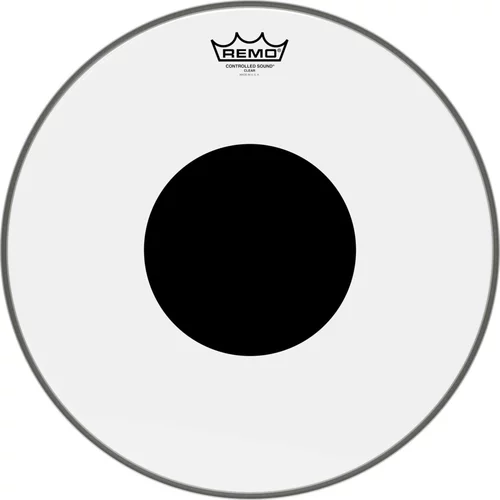 Controlled Sound® Clear Black Dot™ Drumhead - Top Black Dot™, 16"