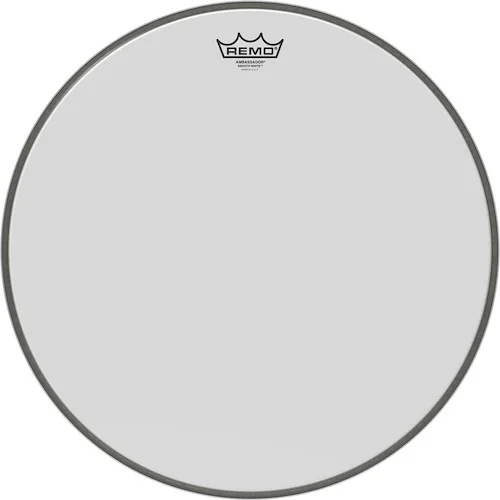 18" Ambassador Smooth White Bass Drum Head.