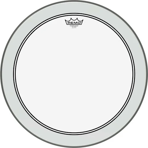 18" Powerstroke 3 Ambassador clear bass drum head