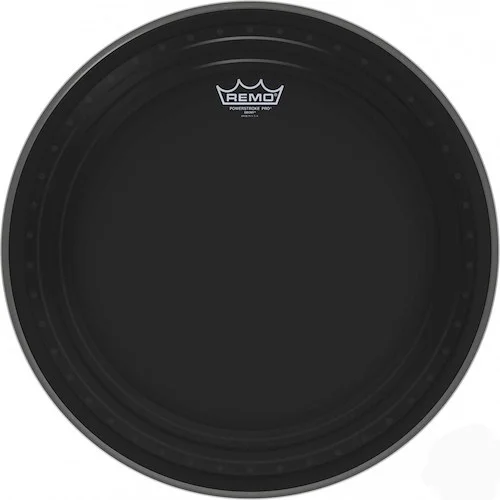 18" Powerstroke Pro Ebony bass drum head.