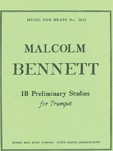 18 Preliminary Studies (trumpet Solo)