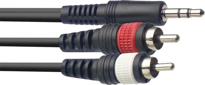 Y cable, mini jack/RCA (m/m), 1 m (3') Image