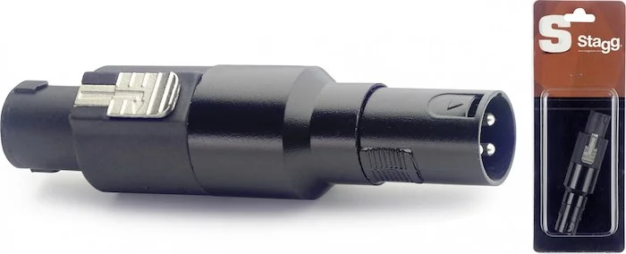 1x Male speaker plug/ male XLR adapter in blister packaging