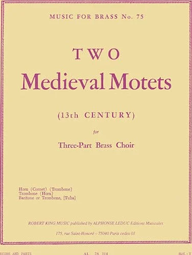 2 Medi Val Motets (trio - Brass)