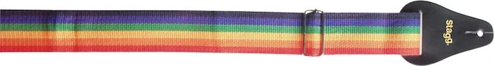 2" rainbow coloured Guitar strap