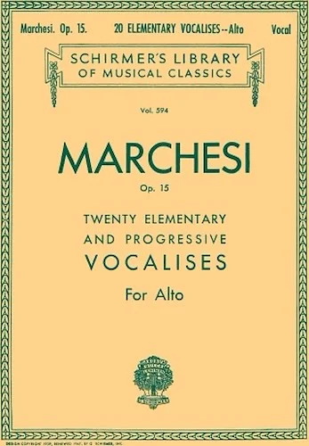 20 Elementary and Progressive Vocalises, Op. 15