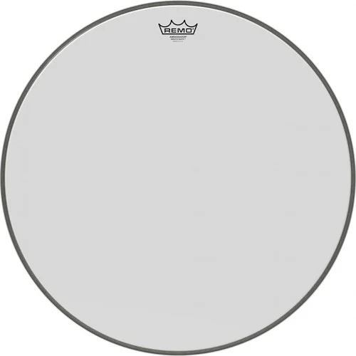 22" Ambassador Smooth White Bass Drum head.