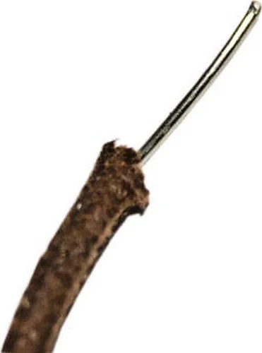 22-Ga Solid Brown Cloth Covered Wire<br>