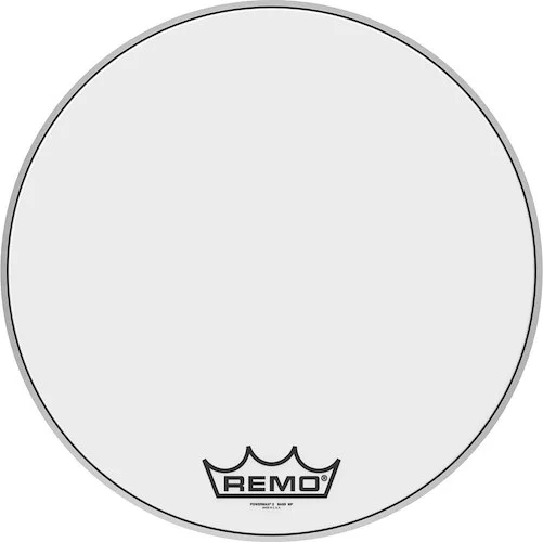 22" Powermax 2 Ultra White marching bass drum head