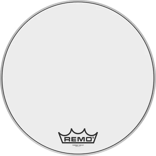 22" Powermax Ultra White Marching Bass Drum head