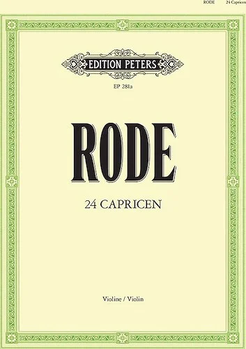 24 Caprices (in the Form of Etudes) for Violin<br>