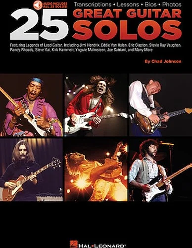 25 Great Guitar Solos - Transcriptions * Lessons * Bios * Photos