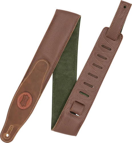 2.5" Padded Garment Leather Guitar Strap