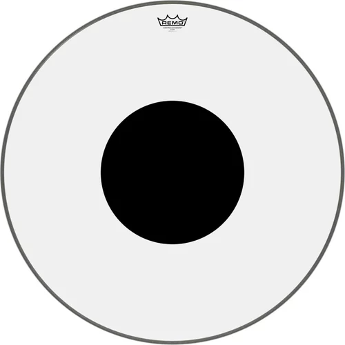 Controlled Sound® Clear Black Dot™ Bass Drumhead - Top Black Dot™, 28"