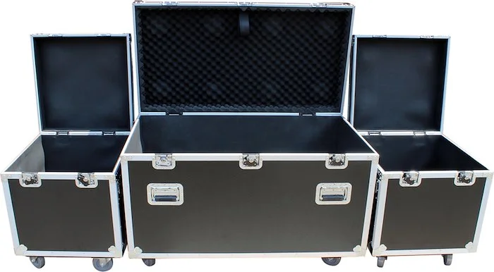 3 Case Package - Utility Storage ATA Style Road Cases 1 Large and 2 Half Size