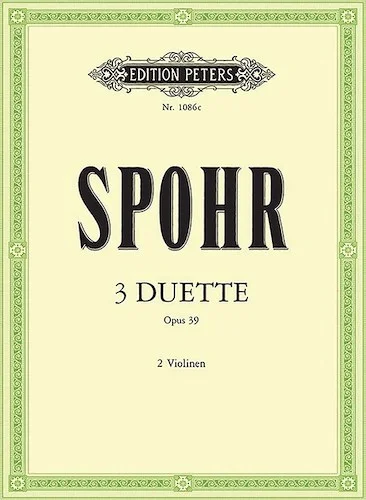 3 Duets Op. 39 for 2 Violins<br>Set of Parts