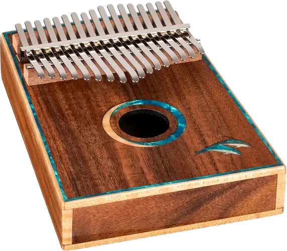 30th Anniversary  Solid Wood 17 Key Kalimba - C Major - Top Soundhole - Marine Life Inlay - w/Cover Bag, Tuning Hammer, Polish Cloth & Deluxe Case