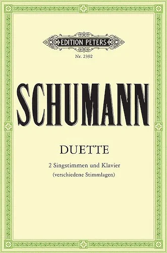 34 Duets for 2 Voices and Piano<br>2 Sopranos, Sop. and Alto, Sop. and Tenor (Bar.), Alto and Bass, Tenor and Bass