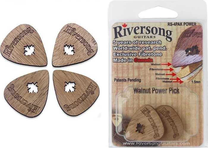 4 PICKS 5PLY WALNUT 1.2mm