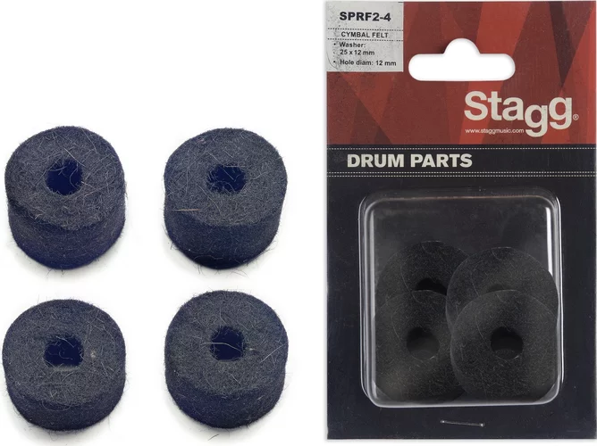 4 x Felt washers for HiHat clutch, in blister package