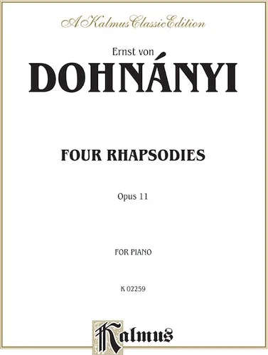 4 Rhapsodies, Opus 11