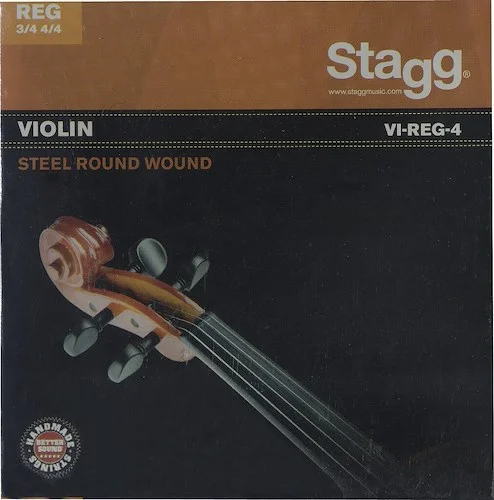 4/4 & 3/4 Violin string set, steel round-wound,  extra extra-light