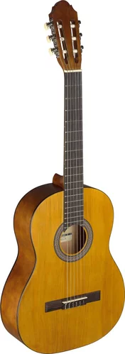 4/4 natural-coloured classical guitar with linden top Image