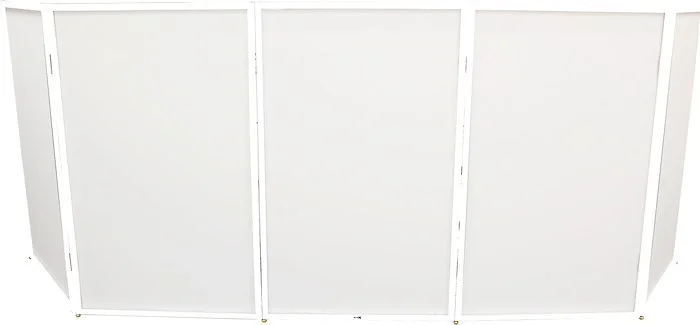 5 Panel - White Frame DJ Facade W-SS Quick Release 180° Hinges