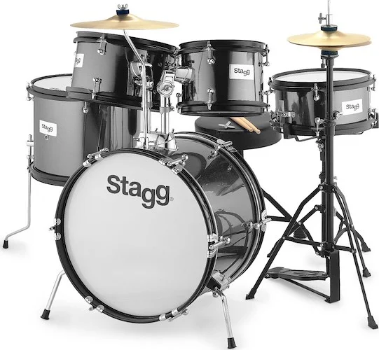 5-piece junior drum set with hardware, 8" / 10" / 10" / 12" / 16"