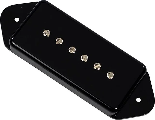 '56 Quiet Coil P-90 Dogear Pickup<br>Bridge, Cover Color : Black Dogear