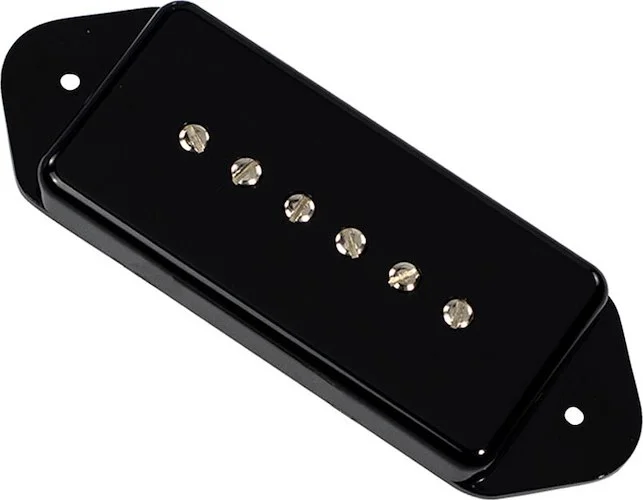 '56 Quiet Coil P-90 Dogear Pickup<br>Neck, Cover Color : Black Dogear