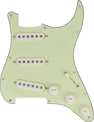 '58 Quiet Coil Strat® Pickup Prewired Pickguard<br>Cover Color : Aged White, Pickguard Color : Tortoise (3-Ply, Standard 11 Hole)