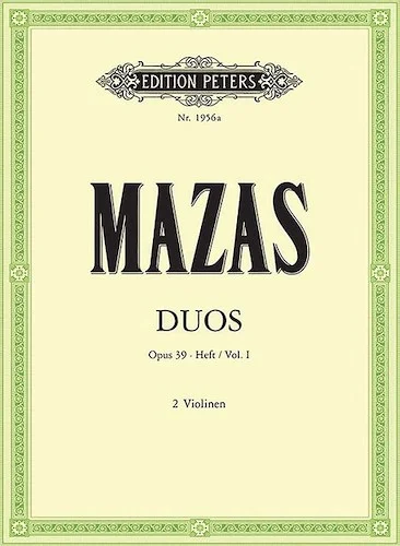 6 Duos Op. 39 for 2 Violins, Vol. 1<br>Nos. 1-3 (Set of Parts)