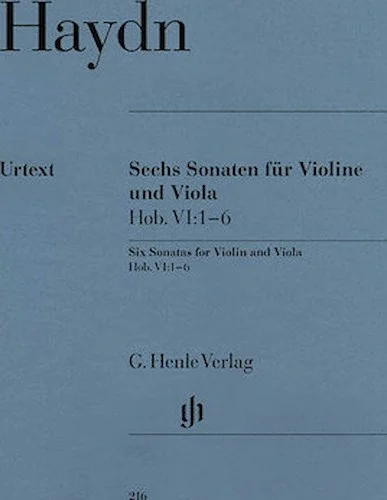 6 Sonatas for Violin and Viola